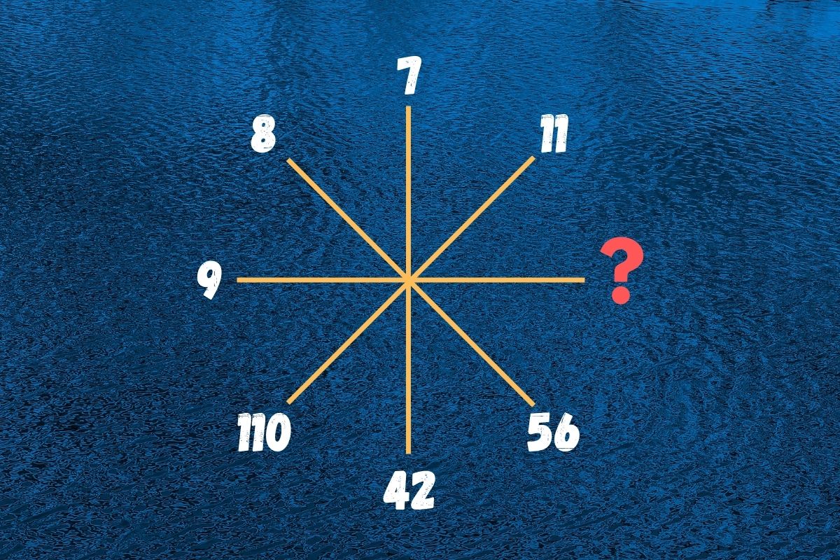 IQ test - what is the missing number in this star series
