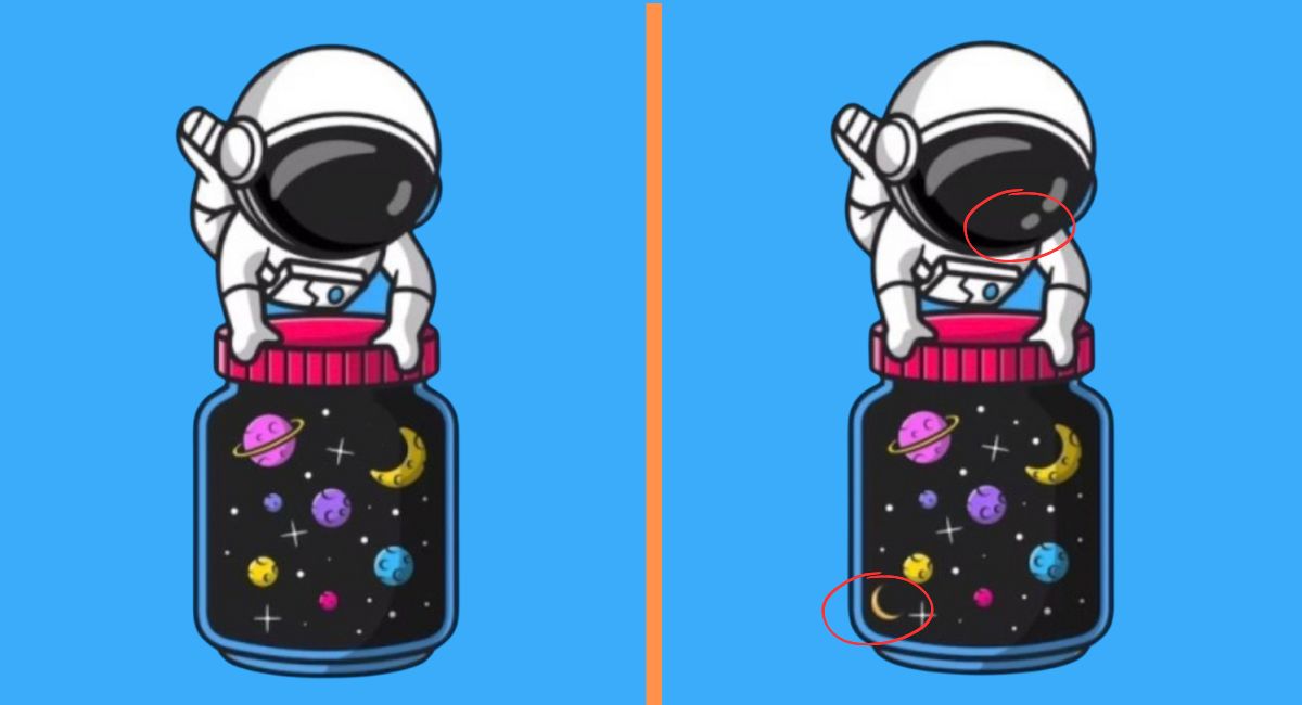 Visual challenge - how many differences will you find between the 2 images - solution
